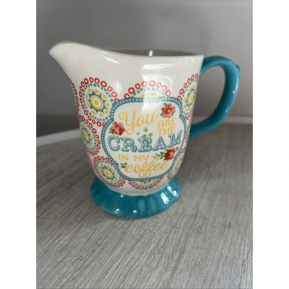 The Pioneer Woman Blossom Jubilee YOU ARE THE CREAM IN MY COFFEE Creamer